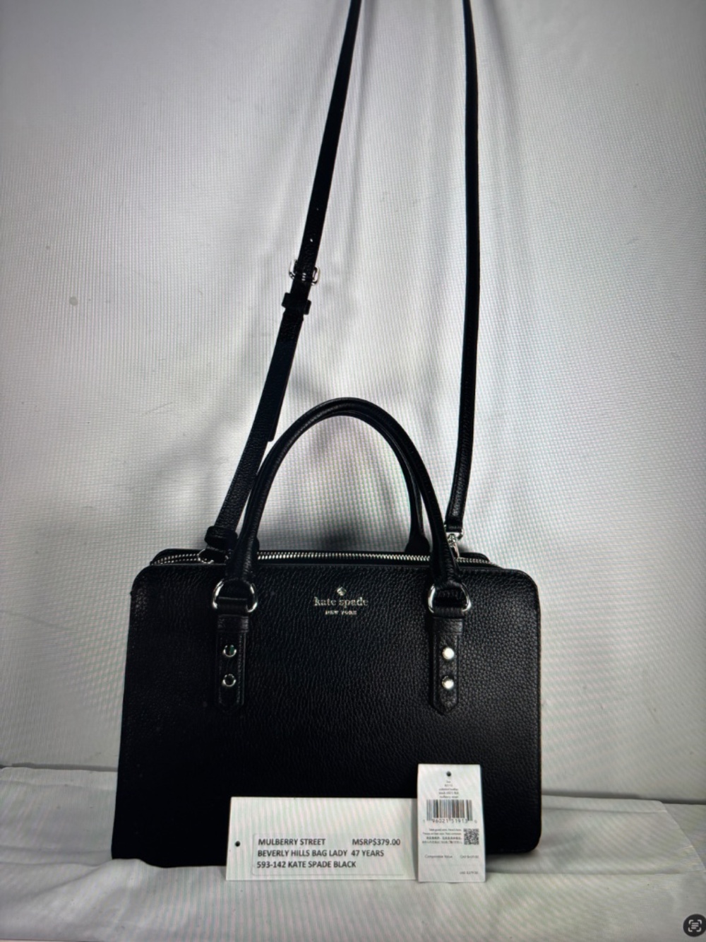 KATE SPADE USA-NWT$439.00         BLUE RIBBON WINNER ! VERY LIGHT PEBBLE LEATHER